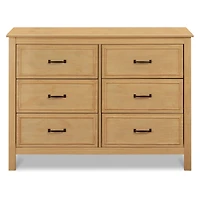 Charlie 6-Drawer Double Dresser - Honey 