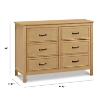 Commode 6 Tiroirs Charlie - Miel