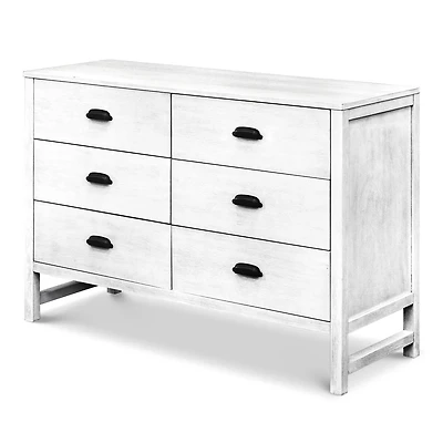 Fairway 6-Drawer Double Dresser - Cottage White