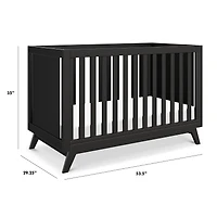 Otto 3-in-1 Convertible Crib - Ebony
