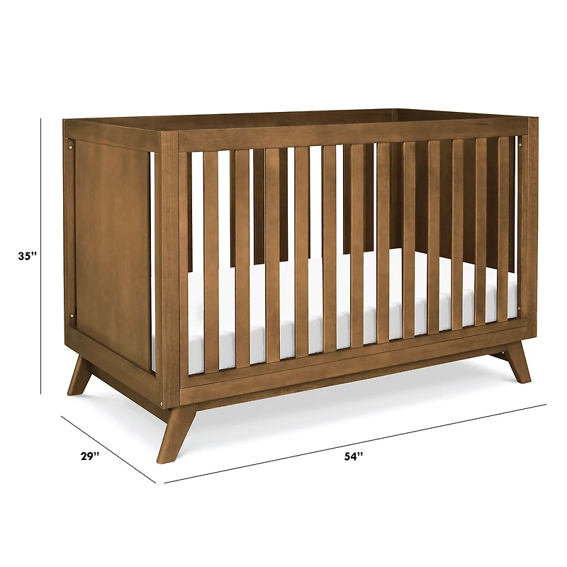 Otto 3-in-1 Convertible Crib - Walnut