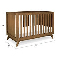 Otto 3-in-1 Convertible Crib - Walnut
