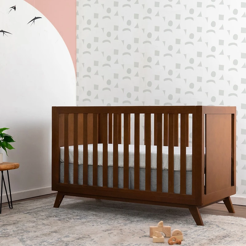 Otto 3-in-1 Convertible Crib - Walnut