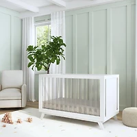 Otto 3-in-1 Convertible Crib - White/Acrylic