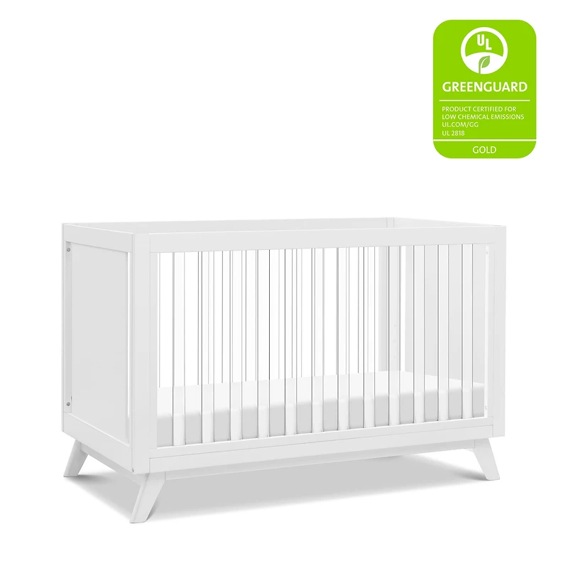 Otto 3-in-1 Convertible Crib - White/Acrylic
