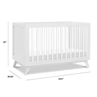 Couchette Convertible 3-en-1 Otto - Blanc  / Acrylique