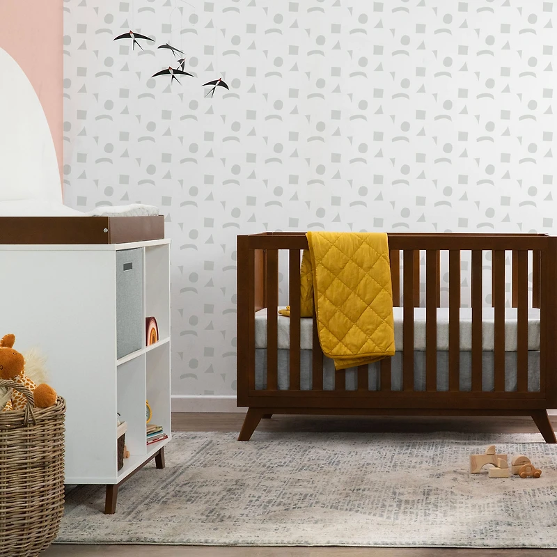 Table à Langer Otto - Blanc / Noyer