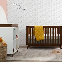 Table à Langer Otto - Blanc / Noyer