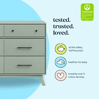 Commode 6 Tiroirs Otto -Sage