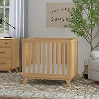 Otto 3-in-1 Convertible Mini Crib with 4" Mattress