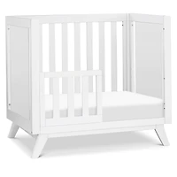 Otto 3-in-1 Convertible Mini Crib with 4" Mattress - White
