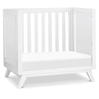 Otto 3-in-1 Convertible Mini Crib with 4" Mattress - White