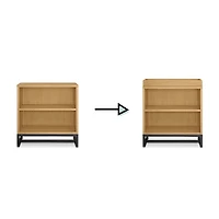 Ryder Convertible Cubby Changer & Bookcase - Honey