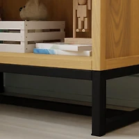 Ryder Convertible Cubby Changer & Bookcase - Honey
