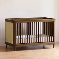 Marin with Cane 3-in-1 Convertible Crib - Walnut