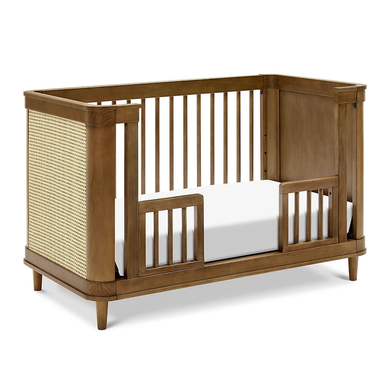 Marin with Cane 3-in-1 Convertible Crib - Walnut