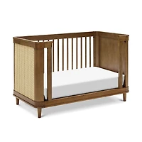 Marin with Cane 3-in-1 Convertible Crib - Walnut