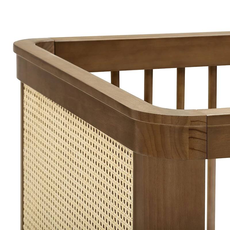 Marin with Cane 3-in-1 Convertible Crib - Walnut