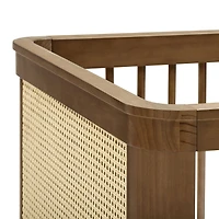 Marin with Cane 3-in-1 Convertible Crib - Walnut
