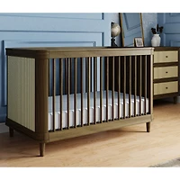 Marin with Cane 3-in-1 Convertible Crib - Walnut