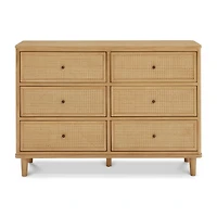 Marin with Cane 6 Drawer Assembled Dresser