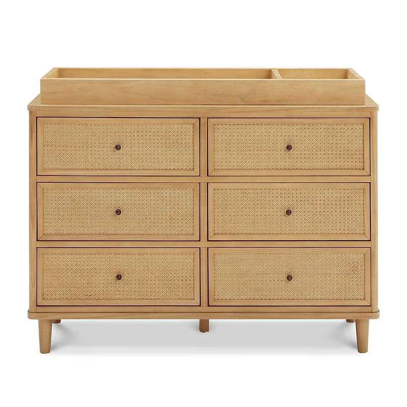 Marin with Cane 6 Drawer Assembled Dresser
