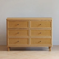 Marin with Cane 6 Drawer Assembled Dresser
