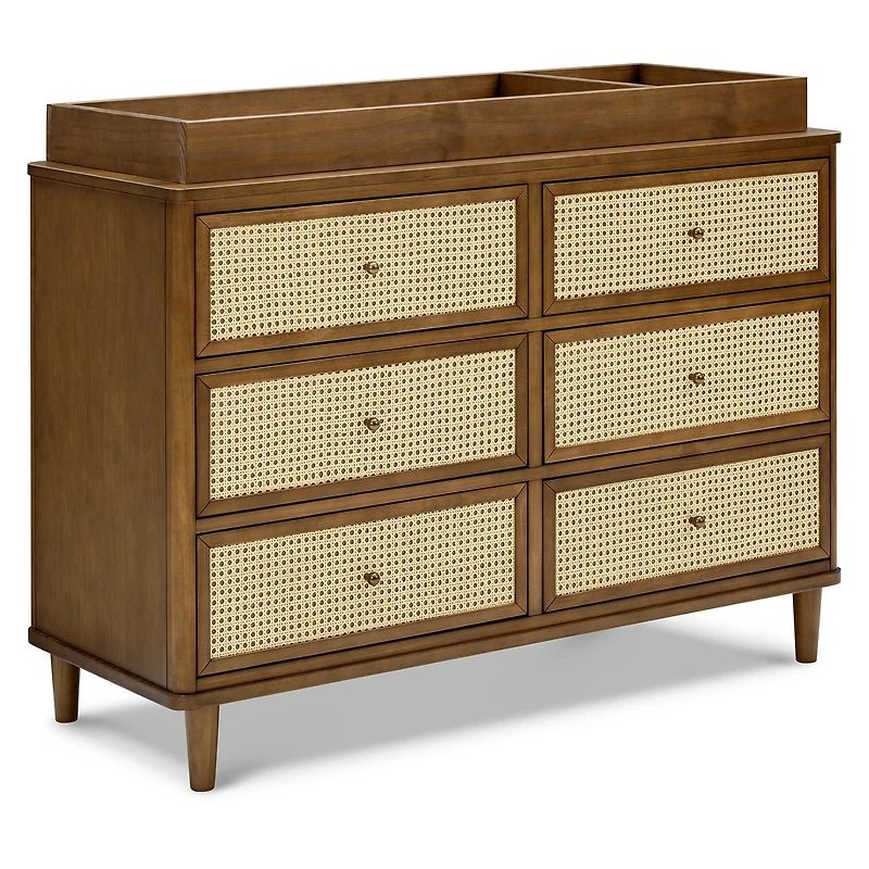 6 drawers chest walnut Marin