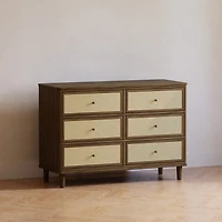 6 drawers chest walnut Marin
