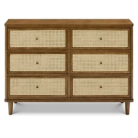6 drawers chest walnut Marin