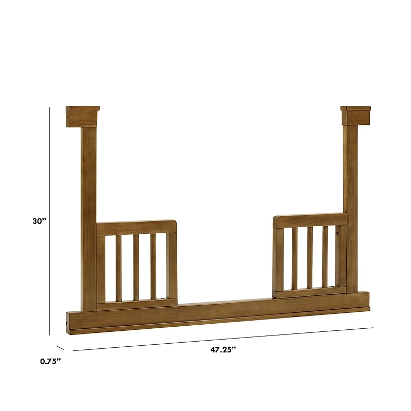 Toddler Bed Conversion Kit - Natural Walnut