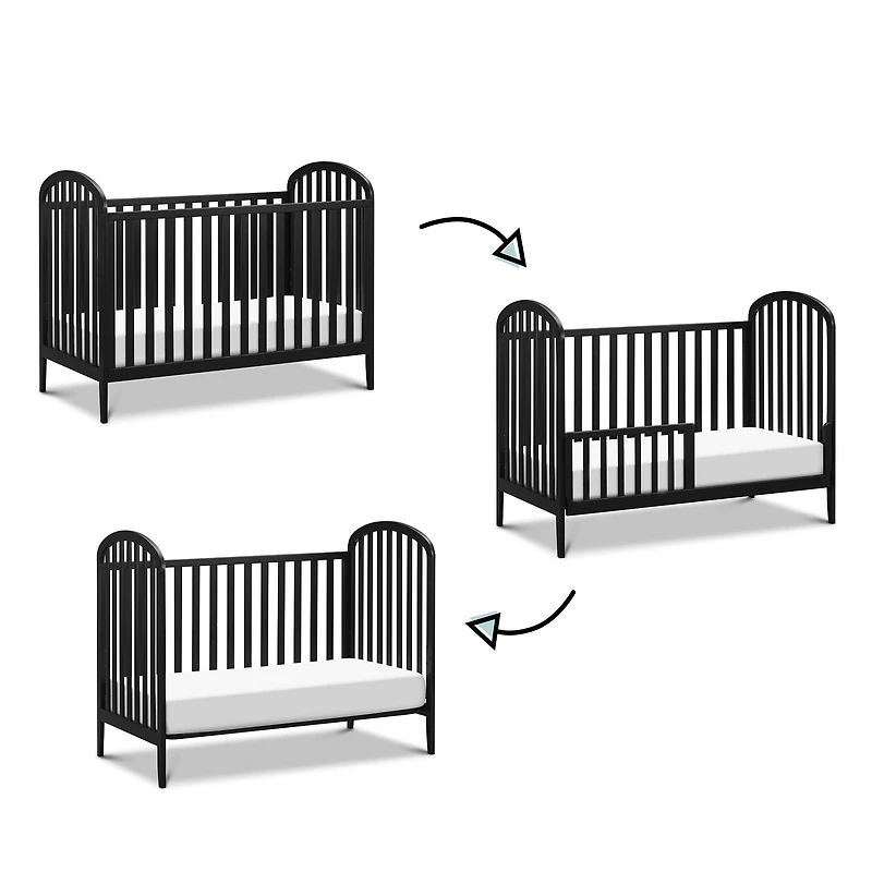 Beau 3-in-1 Convertible Crib - Ebony