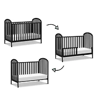 Beau 3-in-1 Convertible Crib - Ebony