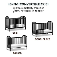 Beau 3-in-1 Convertible Crib - Ebony