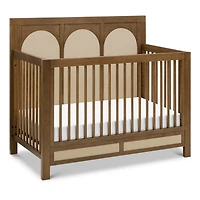 Eloise 4-in-1 Convertible Crib - Walnut & Performance Sand Eco-Weave