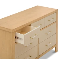 Eloise 7-Drawer Assembled Dresser - Honey & Performance Sand Eco-Weave