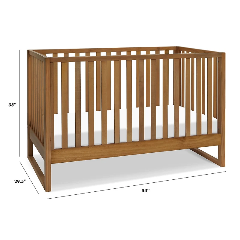 Hunter 3-in-1 Convertible Crib - Chestnut