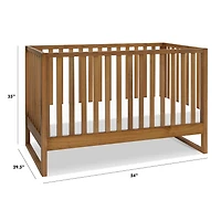 Hunter 3-in-1 Convertible Crib - Chestnut