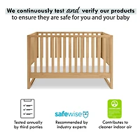 Hunter 3-in-1 Convertible Crib - Honey
