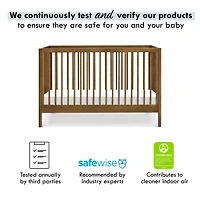 Birdie 3-in-1 Convertible Crib - Walnut