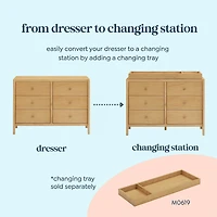 Birdie 6-Drawer Dresser - Honey
