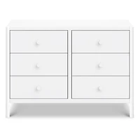 Commode 6 Tiroirs Birdie - Blanc