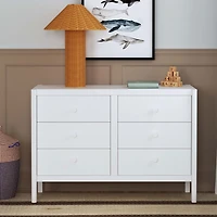 Commode 6 Tiroirs Birdie - Blanc