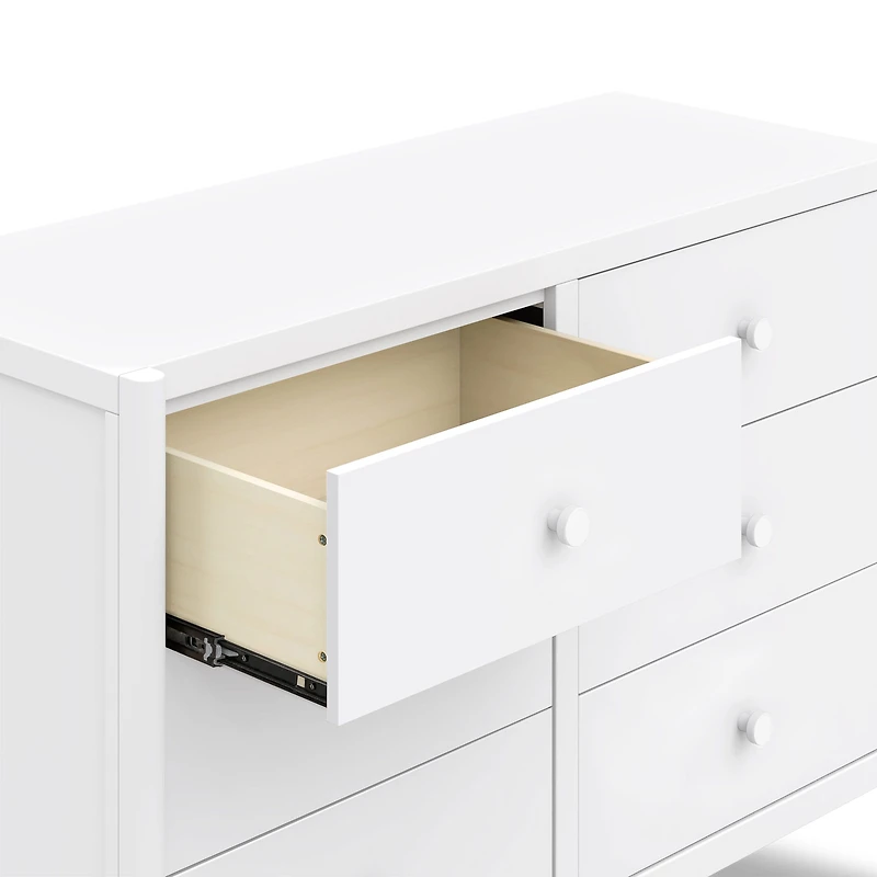 Birdie 6 Drawers Dresser - White 