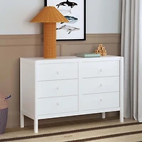 Commode 6 Tiroirs Birdie - Blanc
