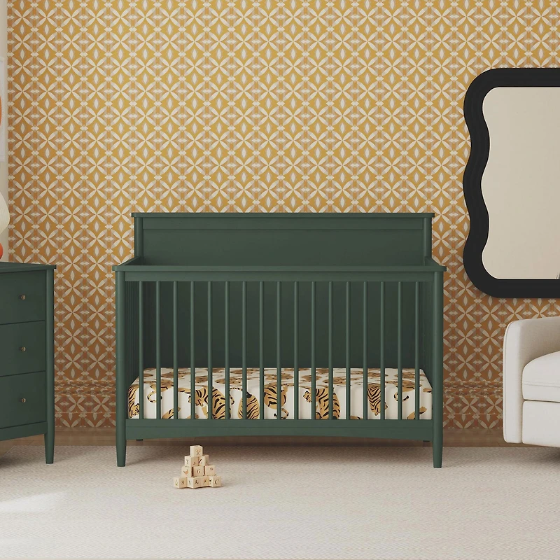 Frem 4-in-1 Convertible Crib - Forest Green