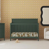 Frem 4-in-1 Convertible Crib - Forest Green