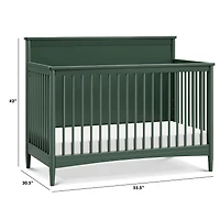 Frem 4-in-1 Convertible Crib - Forest Green
