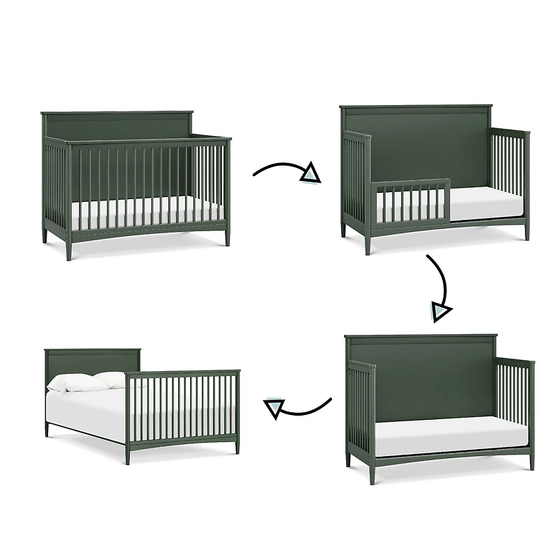 Frem 4-in-1 Convertible Crib - Forest Green