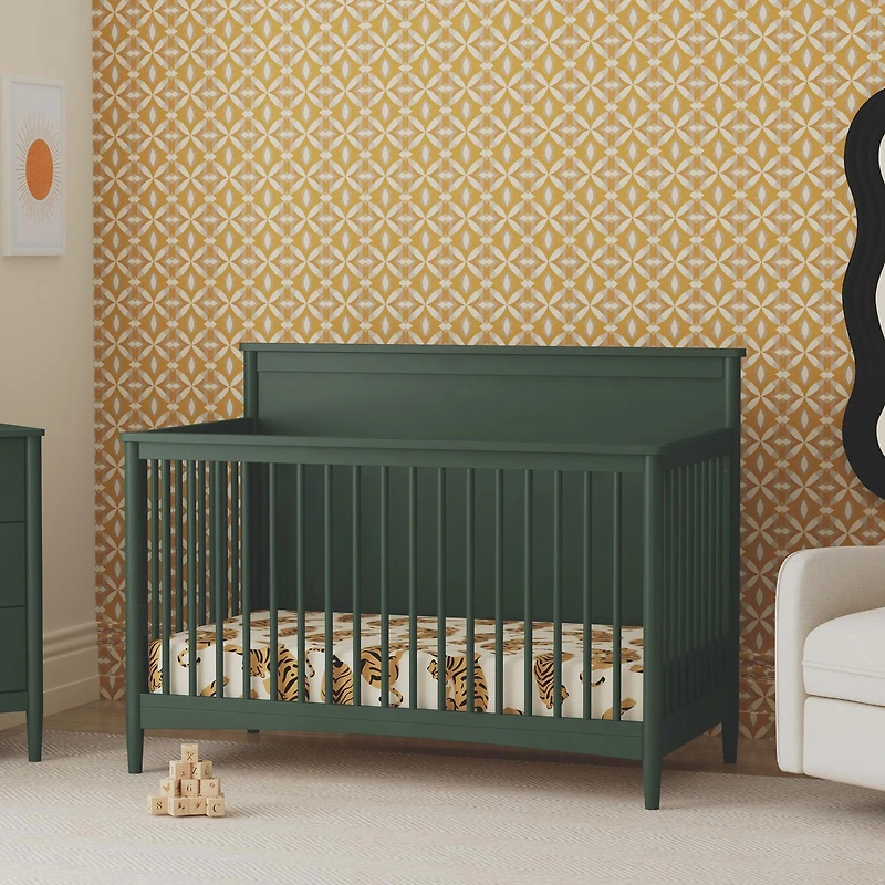 Frem 4-in-1 Convertible Crib - Forest Green